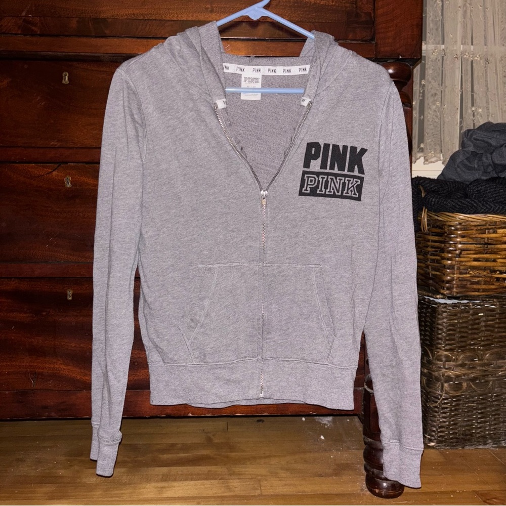 Pink VS Zipper Hoodie